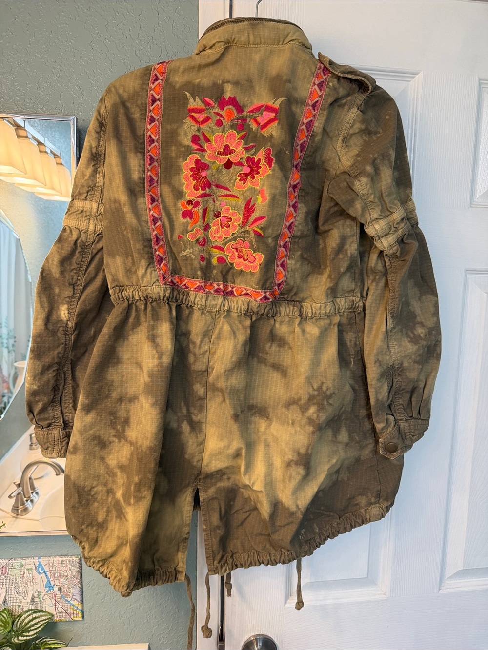 Free People Olive Green Lightweight Jacket - Picture 3 of 3